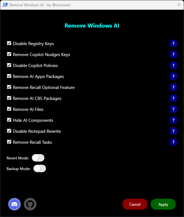 Remove Windows AI UI Capture